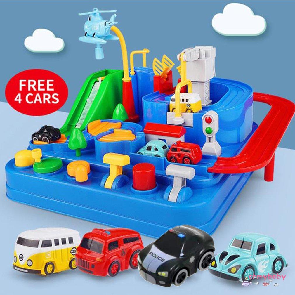 [OMB] Giáo Dục Trẻ Em Đồ Chơi Ô Tô Theo Dõi Phiêu Lưu Trí Não Trò Trên Bàn Đường Sắt Cơ Khí Bãi Đậu Xe Ngày Lễ Quà Tặng [Z/12]