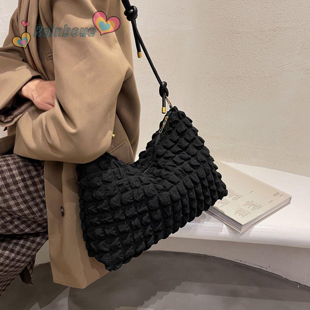 Túi Đeo Vai Màu Trơn Sức Chứa Lớn Thời Trang