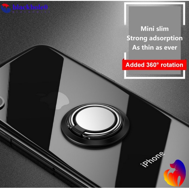 Giá Đỡ Điện Thoại Dạng Nhẫn Bằng Hợp Kim Có Nam Châm Gắn Xe Ô Tô