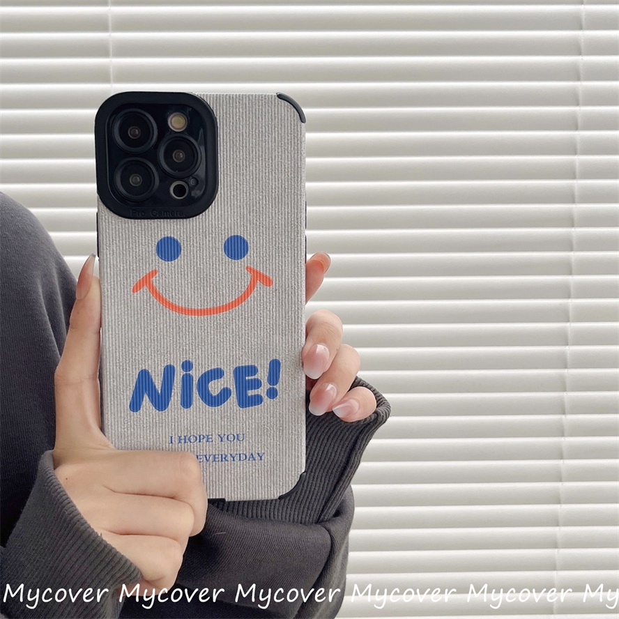 Ốp Điện Thoại TPU Mềm Họa Tiết Mặt Cười Đơn Giản Cho iPhone 11 13 12 14 Pro Max X XR Xs Max 6 7 8 Plus