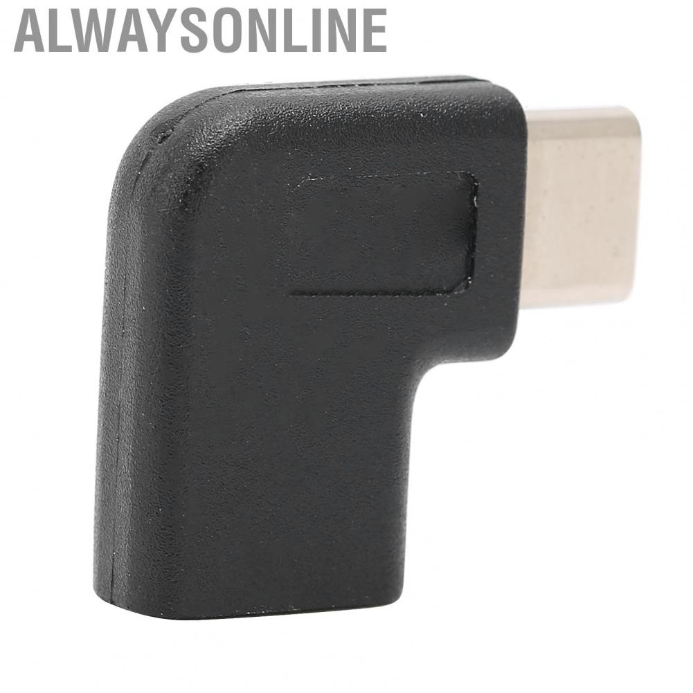 Alwaysonline Type C Male To Female Adapter  Data Sync PVC Reversible Portable Extension for Smartphones Laptops