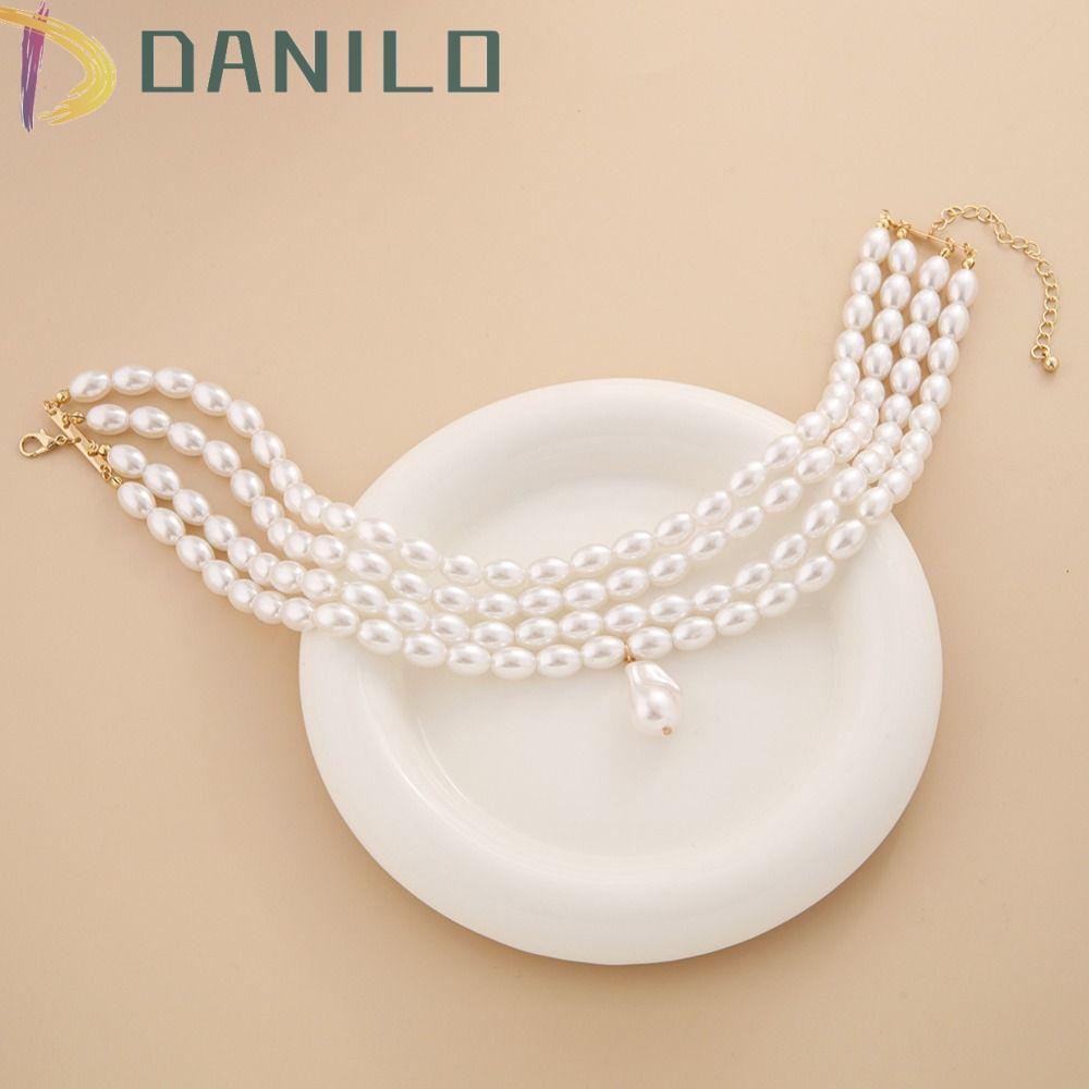 Vòng cổ Nhiều Lớp Bằng Hợp Kim Sang Trọng Cho Nữ