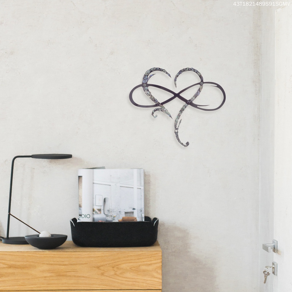 Biển Hiệu Treo Tường Trang Trí Hình Trái Tim Bằng Sắt