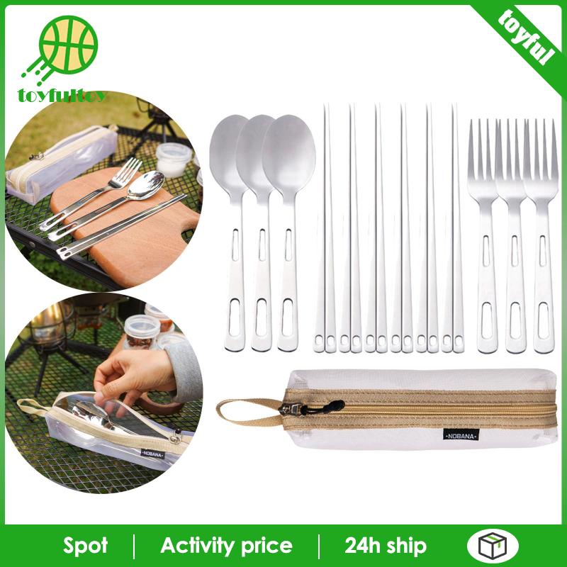 Bộ Dụng Cụ Ăn Uống Tiện Dụng Mang Theo Du Lịch Cắm Trại