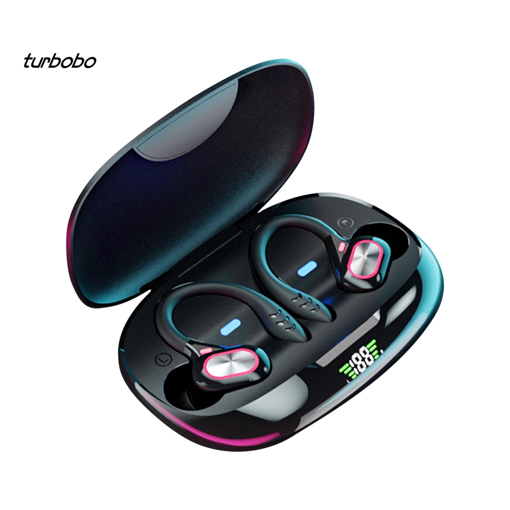 Tai nghe không dây turbobo Móc Vành Tai Hiển Thị LED Chống Thấm Nước Mới Lạ