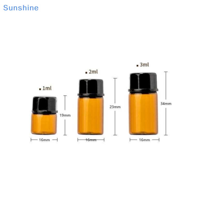 Set 100 Bình Thủy Tinh Đựng Mẫu Thử 1-3ml Màu Hổ Phách