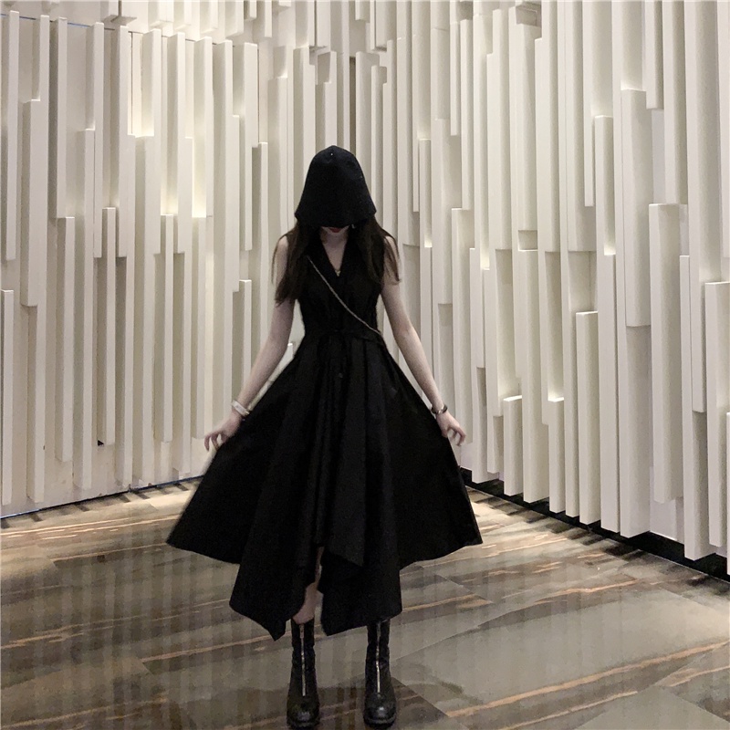 Đầm Sơ Mi Tay Dài Dáng Dài Qua Gối Phong Cách Pháp Thời Trang Hè 2023 Xinh Xắn Cho Nữ