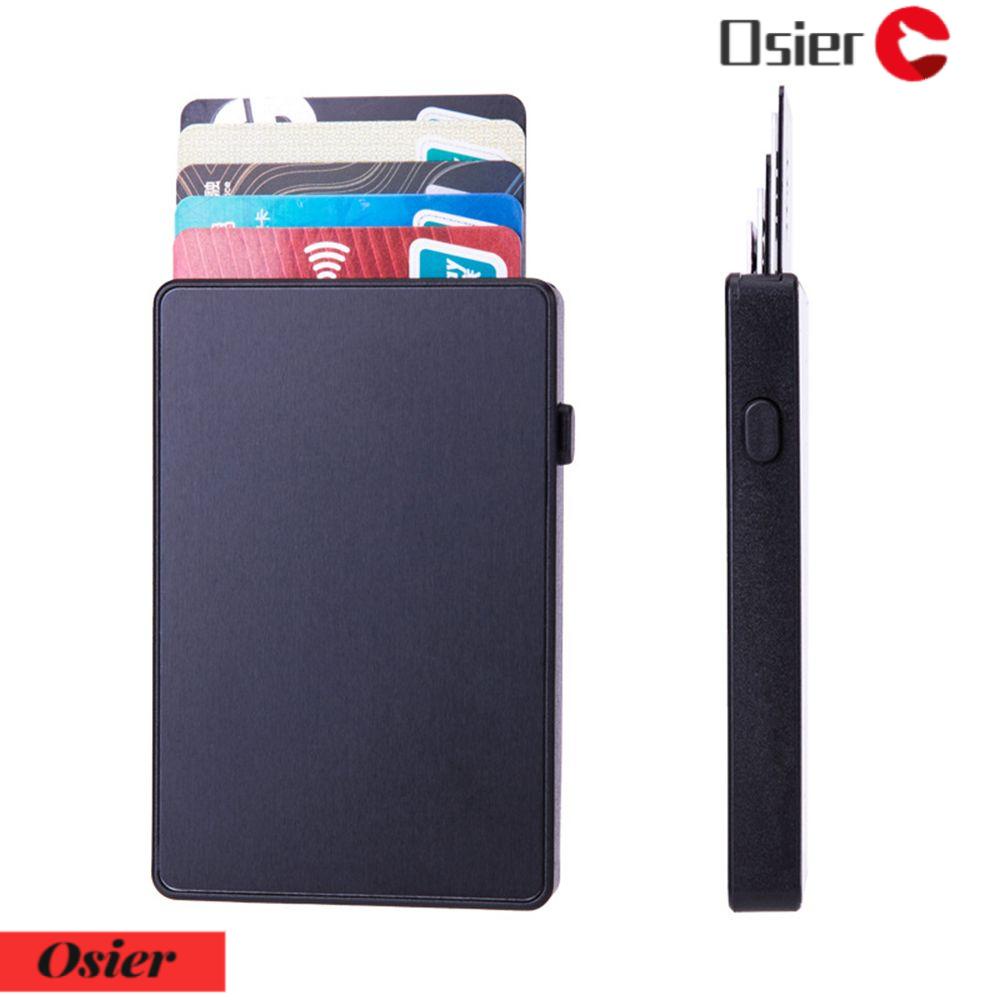 Ví Da Đựng Thẻ Tự Động Bật Lên 1 Ngăn Chống Trộm RFID Cho Nam