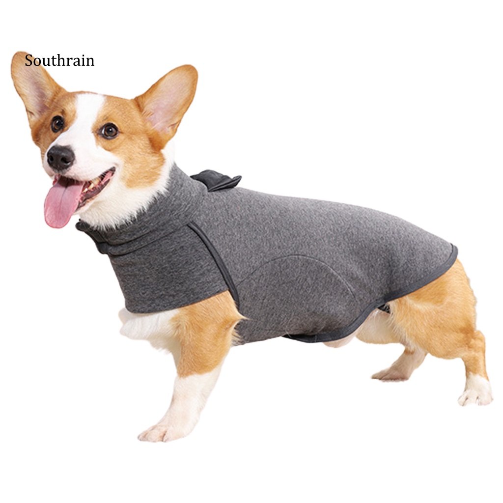 Áo Sweater Giữ Ấm Màu Trơn Độ Co Giãn Cao Thoáng Khí Giữ Ấm Cho Cún Cưng