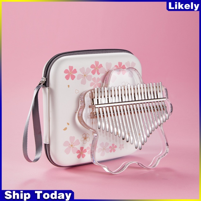 Đàn Kalimba 17 / 21 Phím Bằng Acrylic Hình Hoa Anh Đào