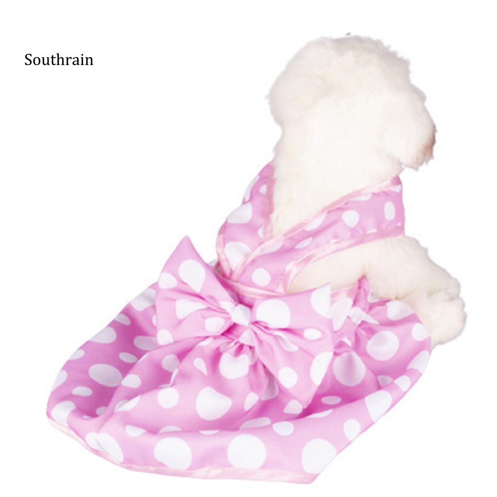 Đầm Bằng Polyester Thoáng Khí Thoải Mái In Họa Tiết Tinh Tế Thời Trang Mùa Hè Cho Thú Cưng