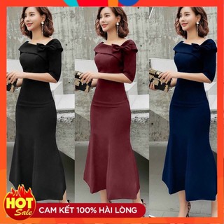 [ĐƯỢC KIỂM TRA HÀNG] Đầm trễ vai đuôi cá sang trọng hàng cao cấp - Yêu Shop 85