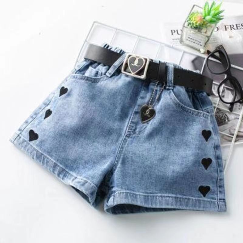 Quần Short Denim Hakama Lưng Cao Phong Cách Phương Tây Thời Trang Mùa Hè 2022 Mới Cho Nữ