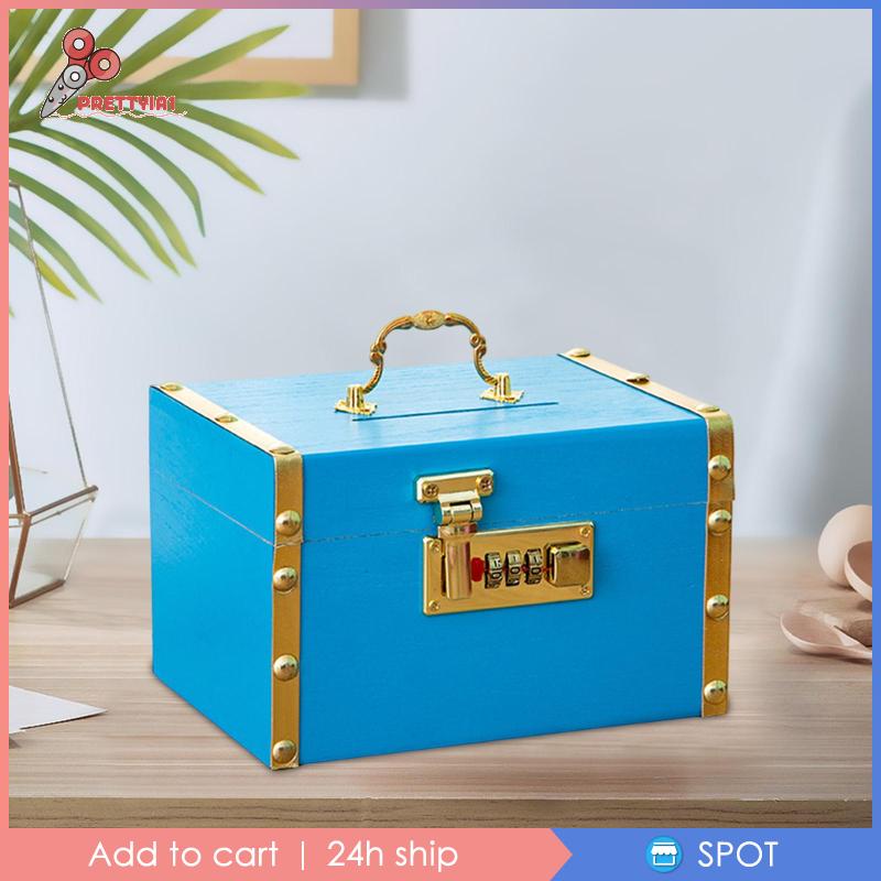 [Prettyia1] Hộp Đựng Tiền Tiết Kiệm Phong Cách Vintage Nhỏ Gọn Tuyệt Vời Dành Cho Bé Trai
