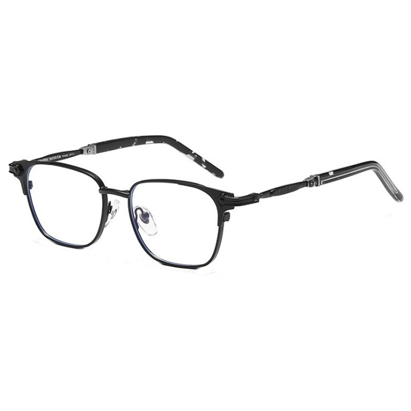 [-0°~-600°Mắt Kính Chống Ánh Sáng Xanh / Bức Xạ Bằng Kim Loại Cổ Điển Cho Nam Và Nữ