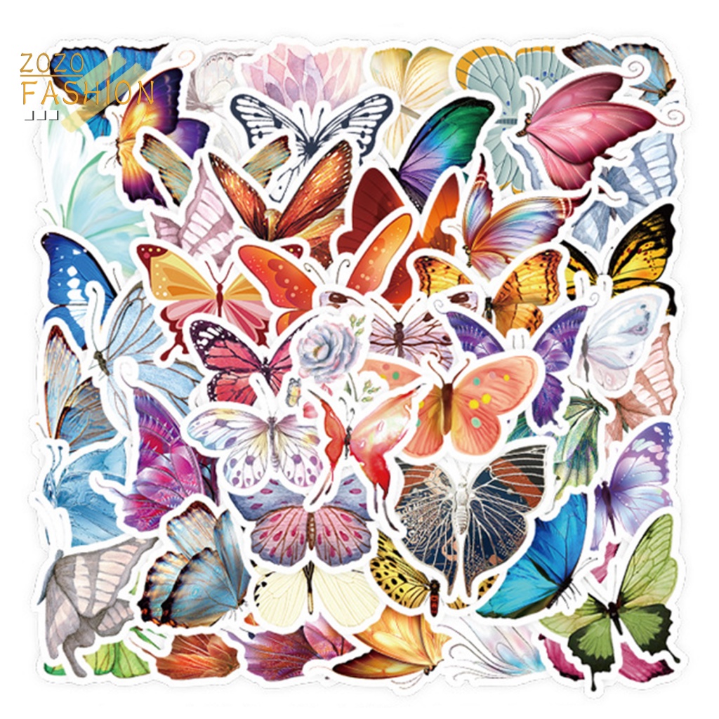 Bộ 50 Miếng Dán Trang Trí Ván Trượt / Điện Thoại Bằng PVC DIY