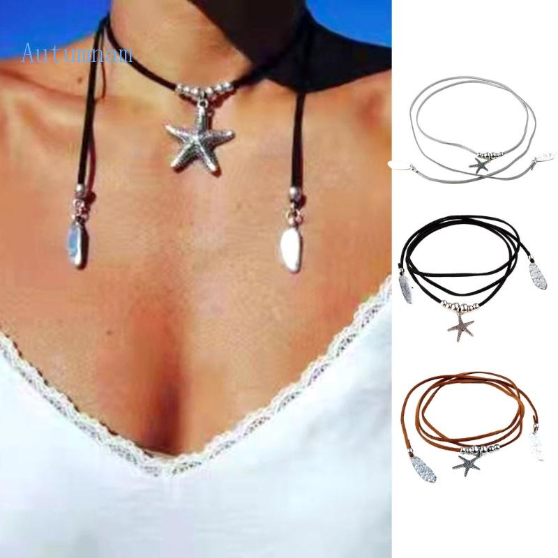 Vòng cổ Dài Mặt Sao Biển Bằng Hợp Kim Thời Trang Dành Cho Nữ