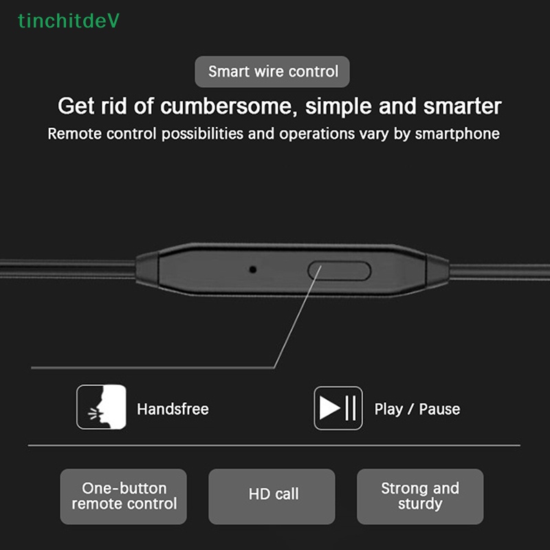 Tai Nghe Nhét Tai Jack 3.5mm Có Micro Chất Lượng Cao Cho Điện Thoại / Máy Tính