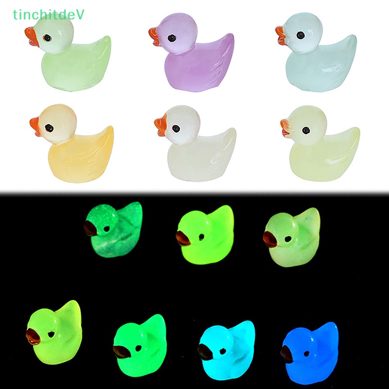 [TinchitdeV] Bộ 5 Chú Vịt Phát Quang Mini Trang Trí Tiểu Cảnh DIY Sáng Tạo