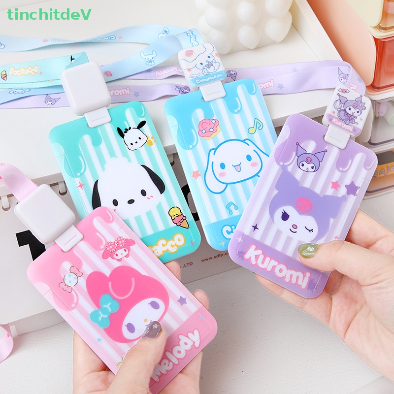 [TinchitdeV] Móc Khóa Đựng Thẻ Id / Thẻ Id / Đồ Ăn Hình Cún Kuromi Purin My Melody Dễ Thương Ngẫu Nhiên Cho Học Sinh [Mới]