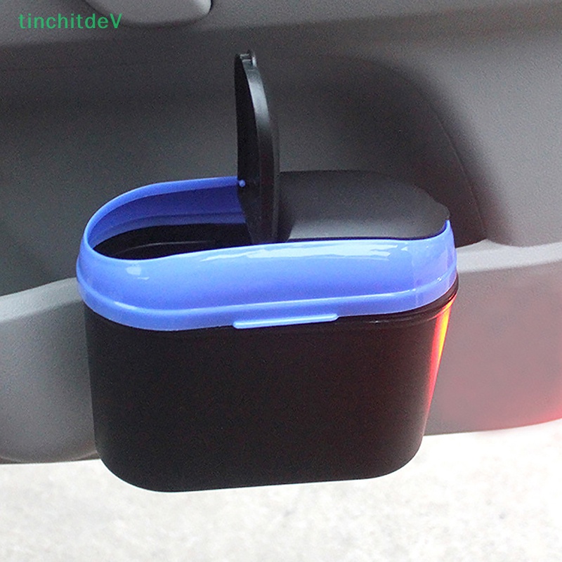 Thùng Rác Dạng Nhấn Hình Vuông Màu Đen Chống Bụi Cho Xe Hơi