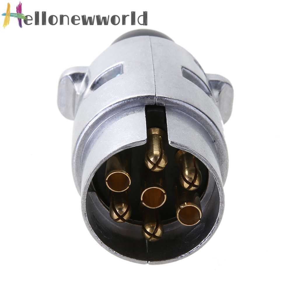 Bộ Đầu Nối 7 Cổng RV Bằng Kim Loại + Ổ Cắm