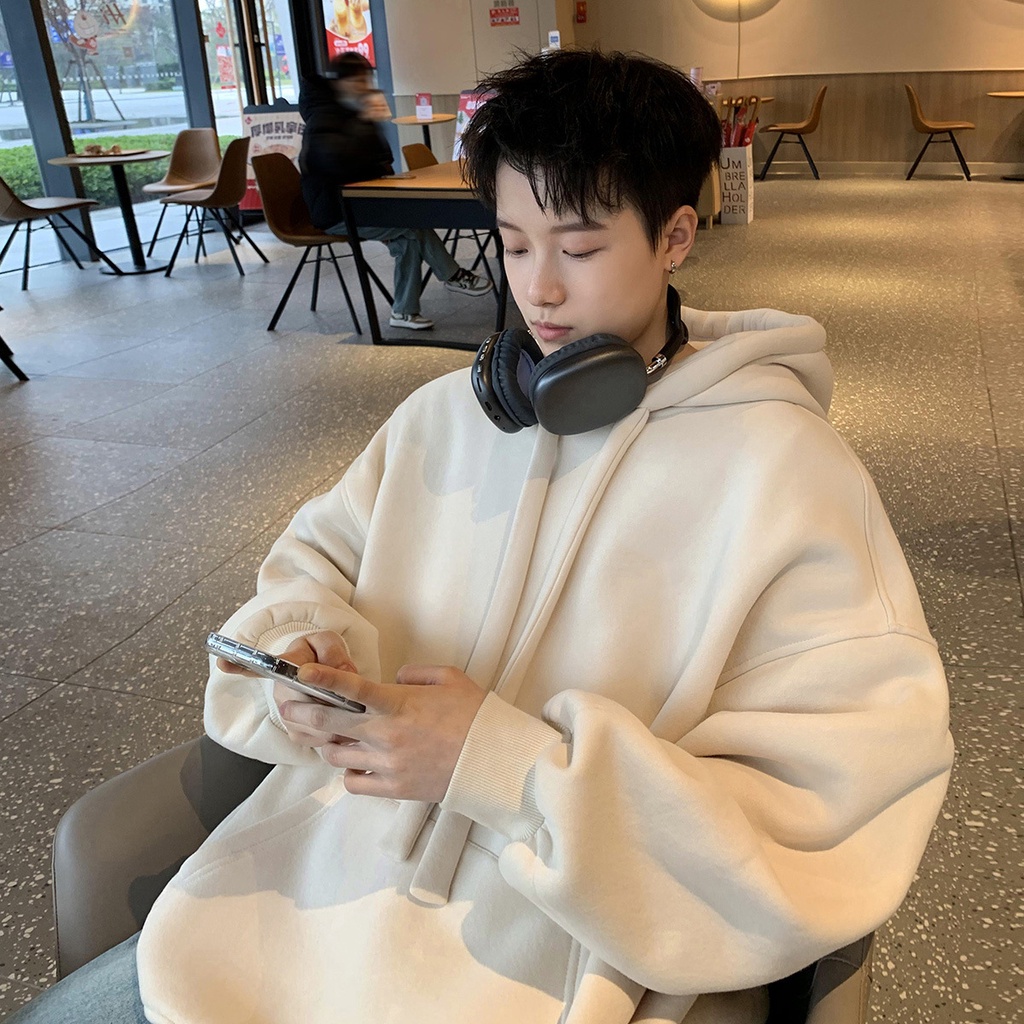 Áo khoác hoodie dáng rộng có mũ Unisex