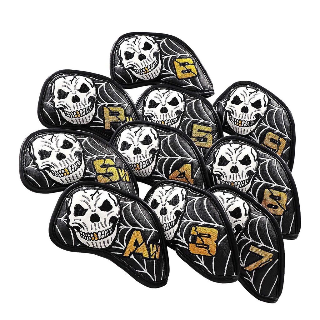 Bộ 10 Bọc Đầu Gậy Đánh Golf Da PU Chống Thấm Nước