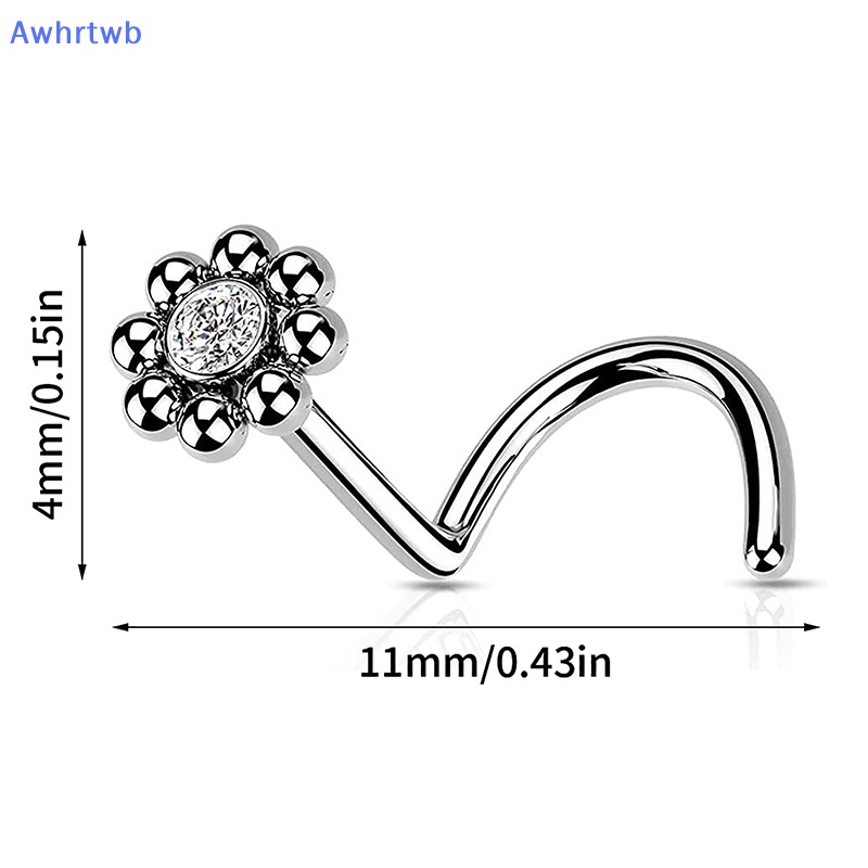 Khuyên Mũi Bằng Thép Không Gỉ Hình Bông Hoa Dễ Thương Dành Cho Nữ Mới