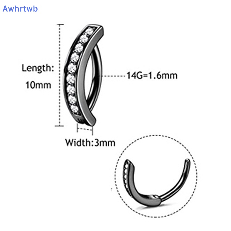 Khuyên Rốn Bằng Thép Không Gỉ Đính Đá Zircon Mới