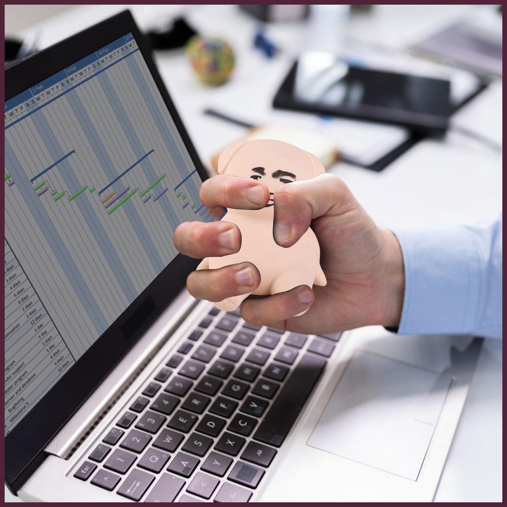 Đồ Chơi Mochi Mềm Hình Búp Bê Biểu Tượng Cảm Xúc Bóp Để Giảm Căng Thẳng