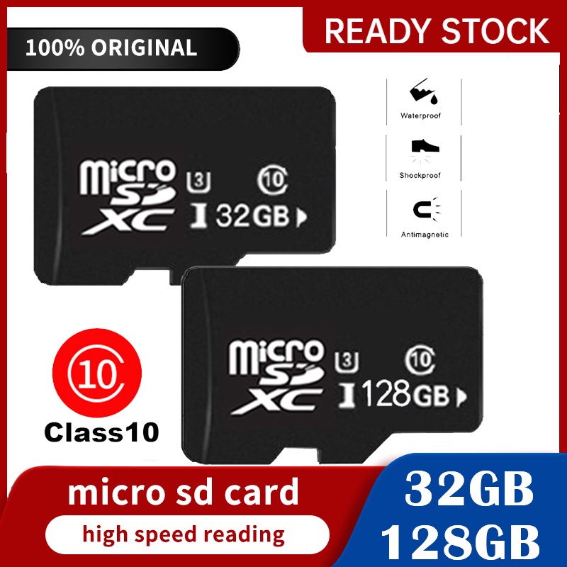 Thẻ Nhớ 128GB 64GB 32GB Mini SD Card U3 C10 TF Cho Điện Thoại / Máy Ảnh