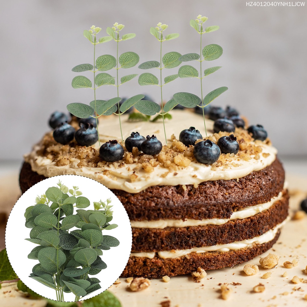 Set 10 Cành Lá Bạch Đàn Giả Trang Trí Đa Dụng Chất Lượng Cao