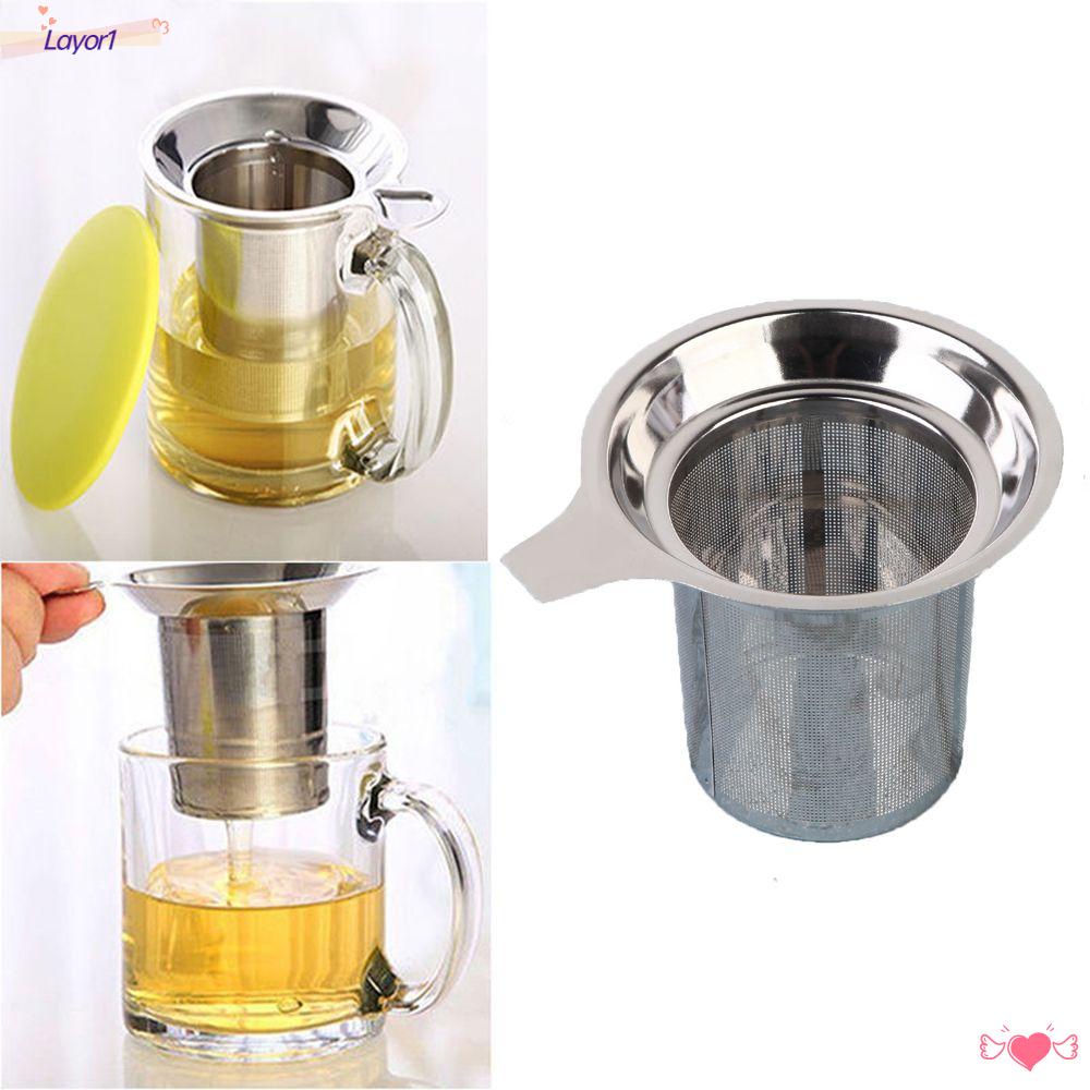 1 Dụng Cụ Lọc Trà Bằng Thép Không Gỉ Tái Sử Dụng Được