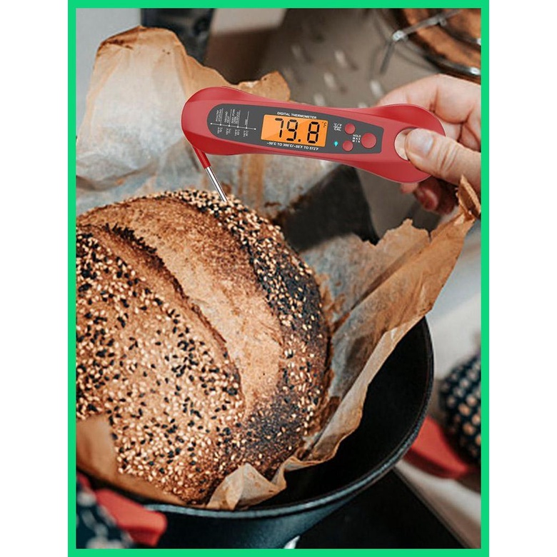 Nhiệt Kế Kỹ Thuật Số Chống Thấm Nước Có Thể Gấp Gọn Tiện Dụng Cho Cand Jwvn