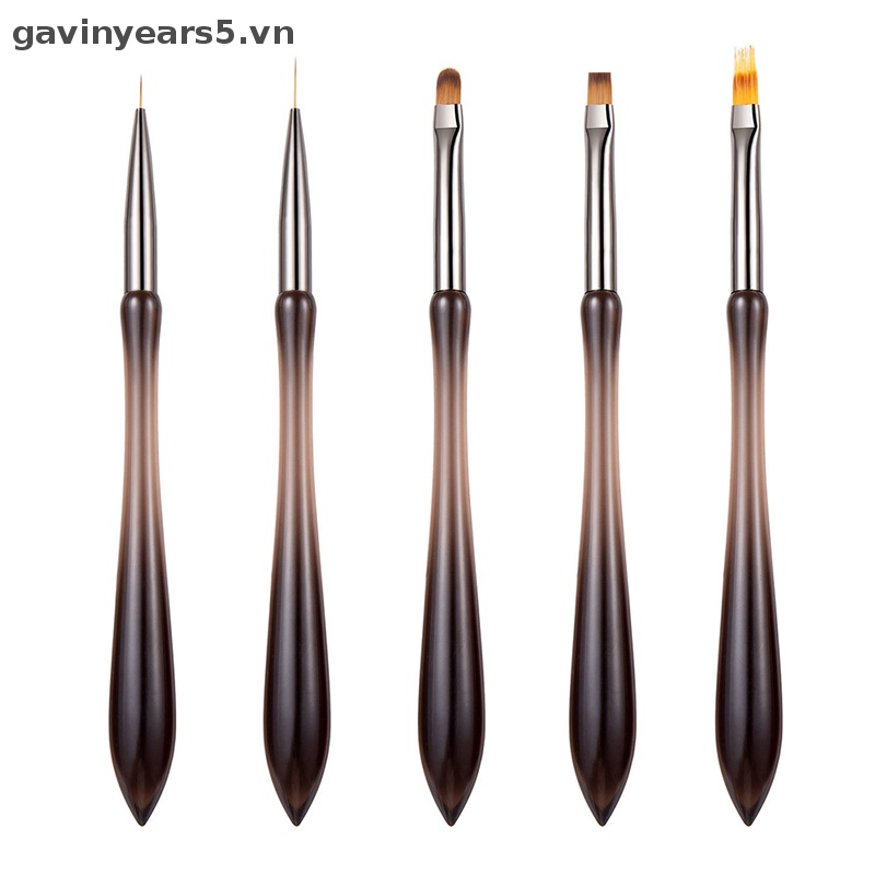 1 Cọ Vẽ Móng Tay Sợi Nylon Tay Cầm Acrylic Dùng Cho Salon