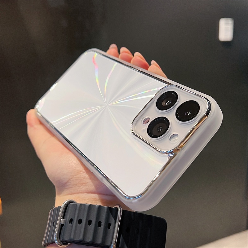 Ốp Điện Thoại Silicon Mềm Chống Sốc Màu Laser Cực Quang Sang Trọng Cho iPhone 14 14Pro 11 12 13 Pro Max