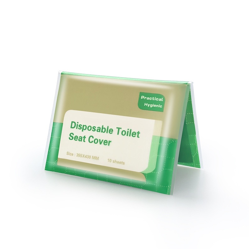 10 Miếng Giấy Lót Bồn Cầu Phủ Toilet  Dùng 1 Lần