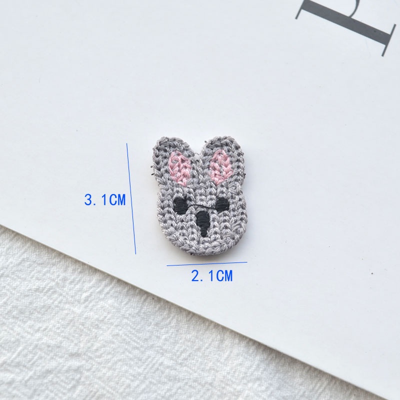 Set 10 Miếng Dán Trang Trí Quần Áo / Kẹp Tóc Hình Chú Chim / Ngựa Pony / Cherry Diy