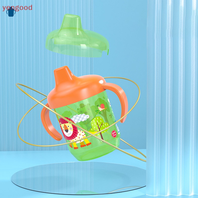 Cốc Uống Nước Có Nắp Lật Và Tay Cầm Chống Tràn Dành Cho Bé Sơ Sinh