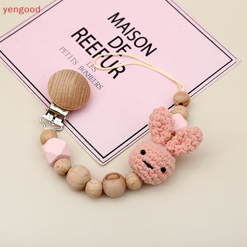 (YGD) 1 Chiếc Kẹp Núm Vú Giả Hình Thỏ Móc Xỏ Hạt Không BPA Cho Bé