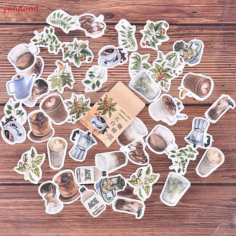 Bộ 46 Miếng Dán Trang Trí Sổ Tay Nhật Ký Xinh Xắn