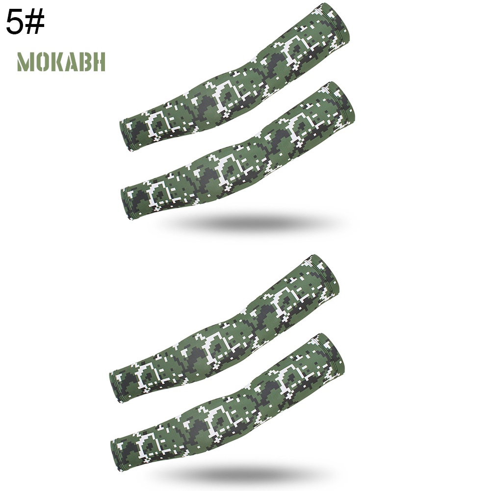 Set 2 Cặp Găng Tay Chống Nắng Và Tia UV Họa Tiết Rằn Ri Phong Cách Thể Thao Cho Nam Và Nữ