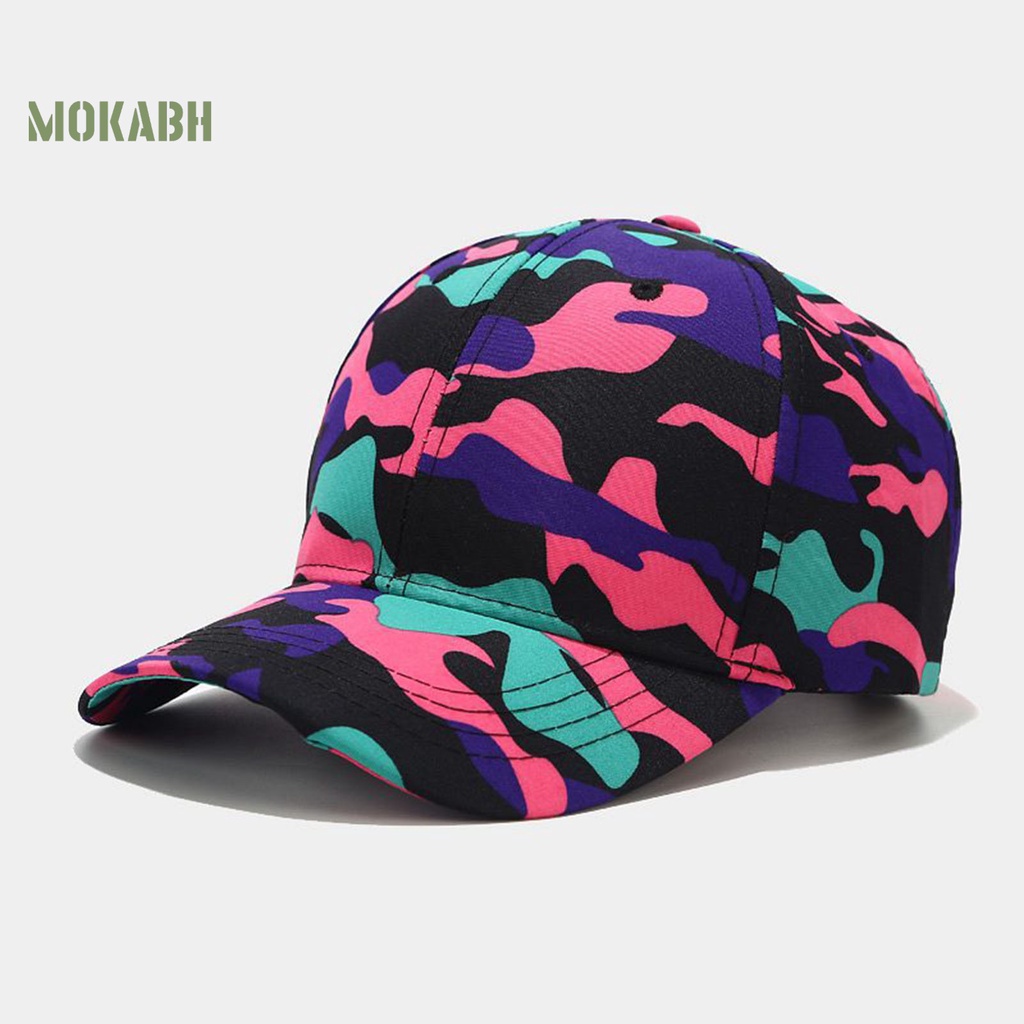 Mũ Bóng Chày Bằng Polyester Thoáng Khí Thoải Mái In Họa Tiết Rằn Ri Tùy Chỉnh Thời Trang Cho Nam Và Nữ