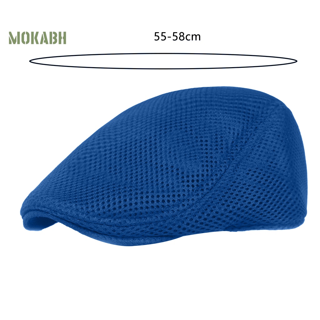 Nón Beret Màu Trơn Co Giãn Thoáng Khí Thời Trang Cho Nam