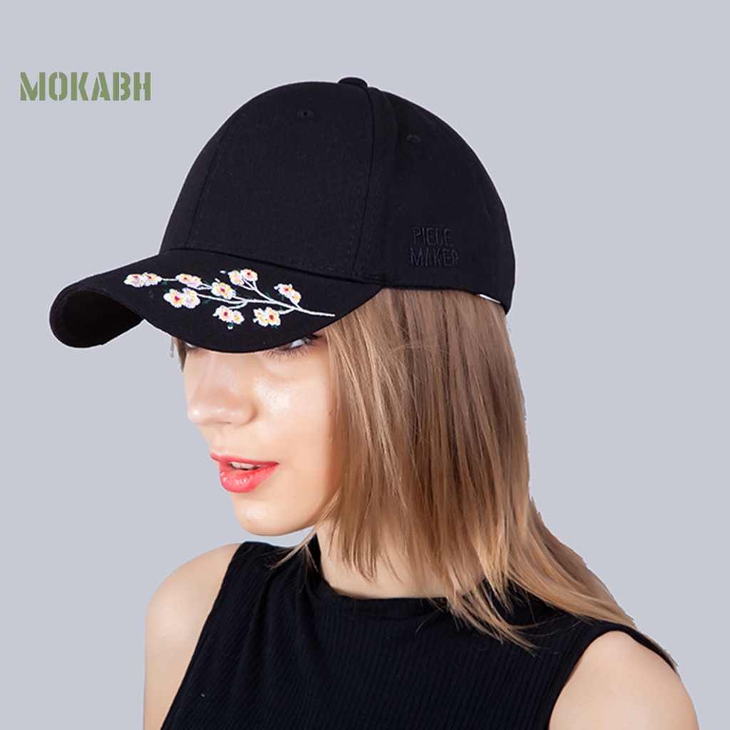 Abh Mũ Lưỡi Trai Họa Tiết Hoa Thêu Có Thể Giặt Lại Được