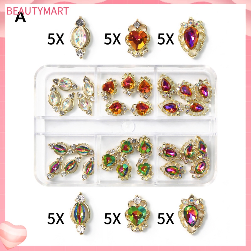 Phụ Kiện Trang Trí Móng Tay Hình Bướm Bằng Hợp Kim Siêu Sáng Bóng DIY