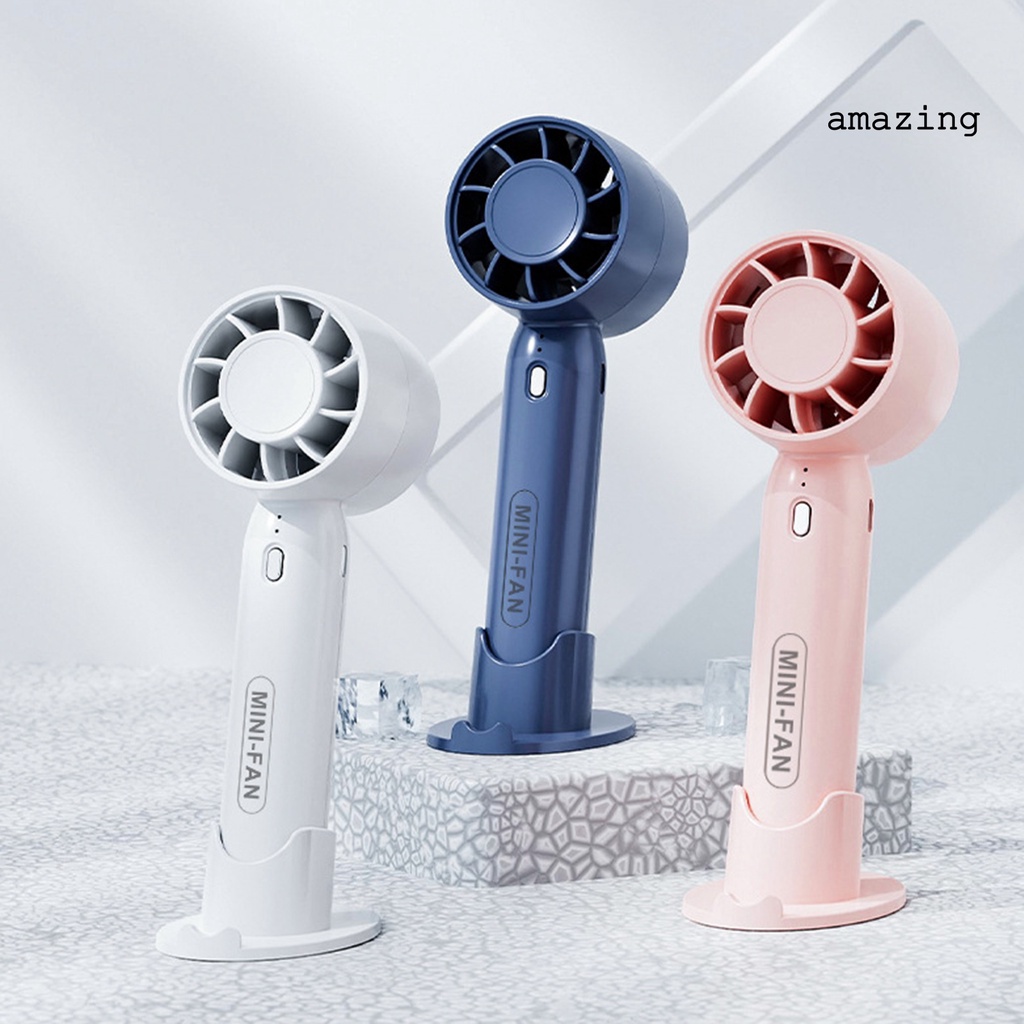 1 Bộ Quạt Cầm Tay 3 Bánh Răng Truyền Động Không Khí Đa Năng Có Đế Có Thể Tháo Rời Dùng Khi Đi Du Lịch