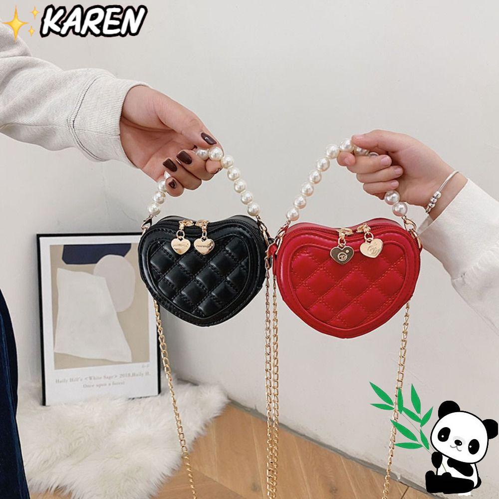 Túi Đeo Chéo Đựng Tiền Xu Hình Trái Tim Xinh Xắn