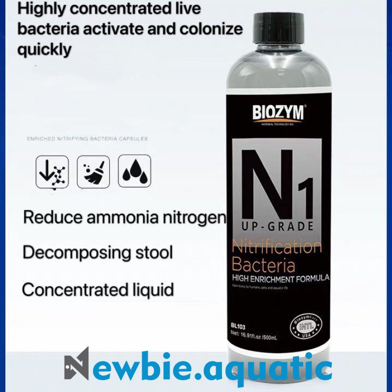 1 lít BIOZYM N1 Nitrification Bacteria và N1 Pro | Vi sinh N1 dùng cho hồ thuỷ sinh, cá tép cảnh